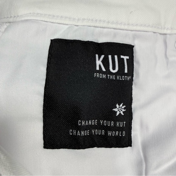 Kut from the Kloth Rachael Fab Ab           Optic White Straight leg Jeans - Picture 3 of 11